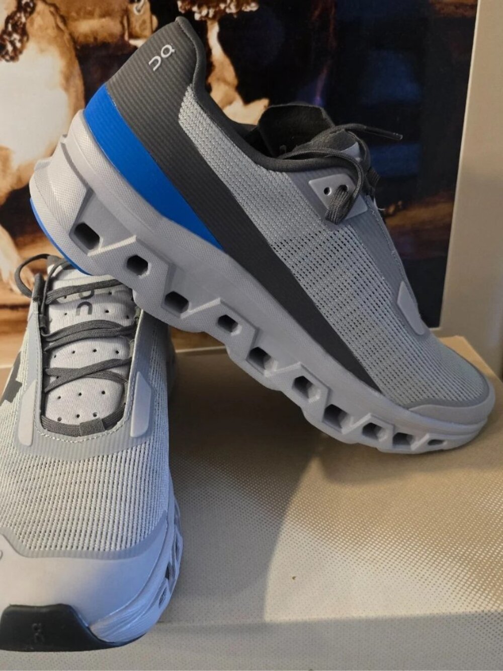 On Running Cloudmonster Void 3MG11004924 Alloy / Cobalt Blue Men's Sz 11 NEW